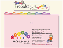 Tablet Screenshot of froebelschule.info